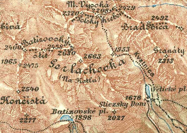 Wojskowa mapa 1:75 000 - wydanie z r. 1931